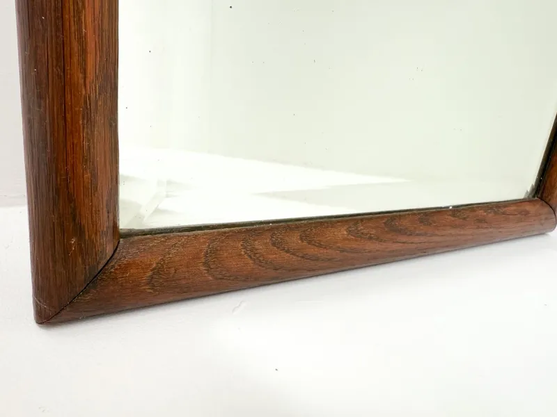 Pamono Large Antique Scalloped Wood Framed Mirror> Mirrors