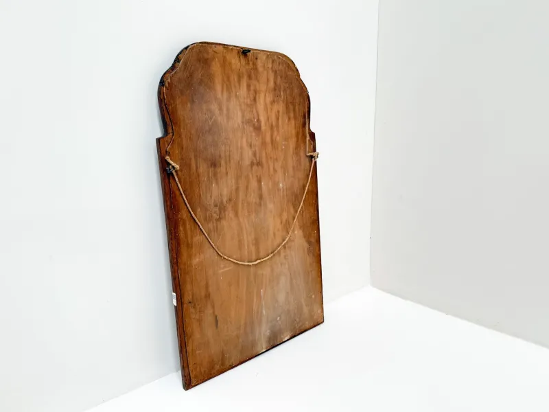 Pamono Large Antique Scalloped Wood Framed Mirror> Mirrors
