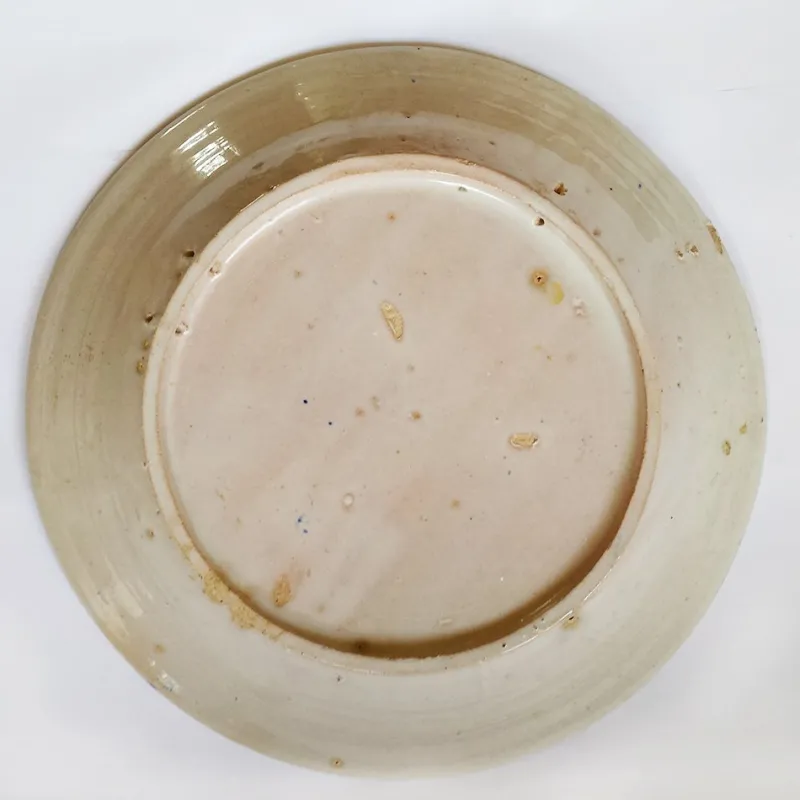 Pamono Large Antique Spanish Fajalauza Pottery Hand-Painted Bowl> Bowls