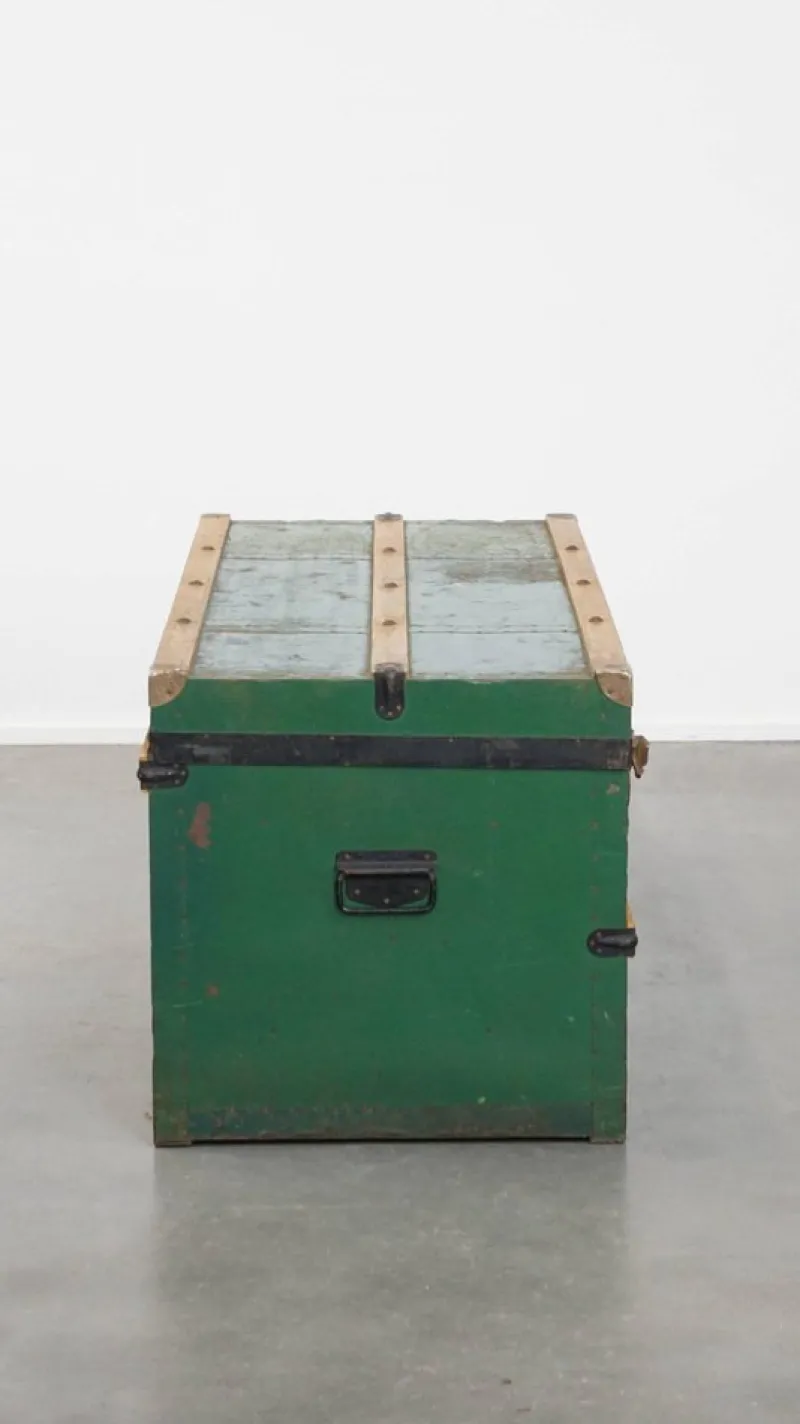Discount Pamono Large Antique Travel Chest with Handles, Early 1900s