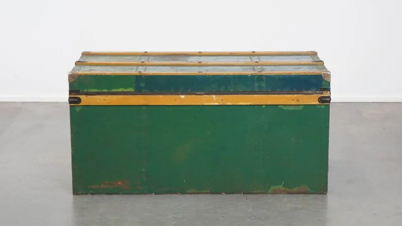 Discount Pamono Large Antique Travel Chest with Handles, Early 1900s