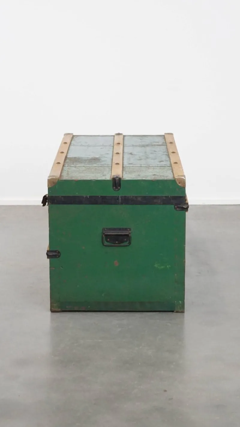 Discount Pamono Large Antique Travel Chest with Handles, Early 1900s