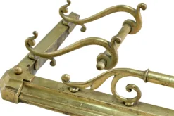 Pamono Large Antique Victorian Art Nouveau Brass Fireplace Fender> Fireplaces And Mantels
