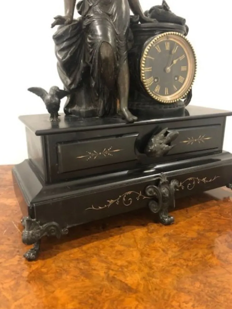 Pamono Large Antique Victorian Mantle Clock, 1860s> Clocks