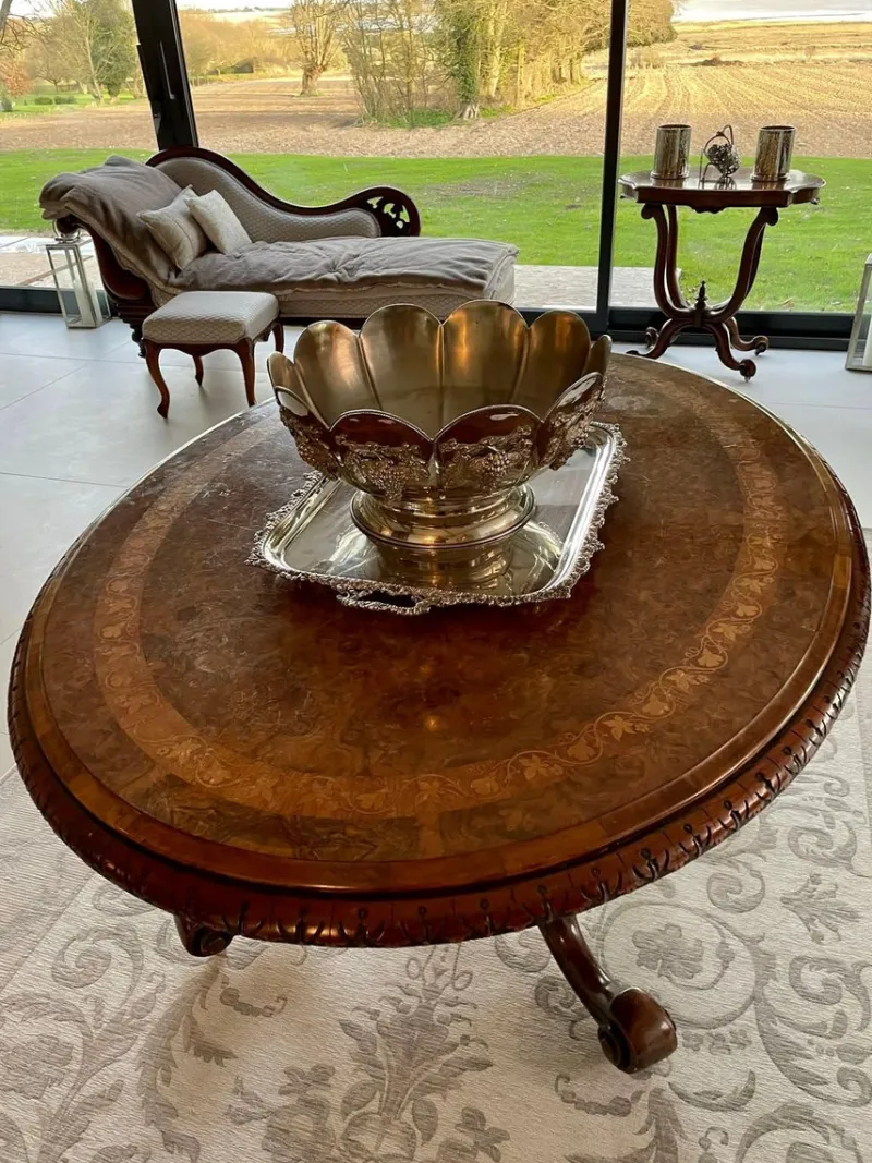 Discount Pamono Large Antique Victorian Silver Plated Tea Tray