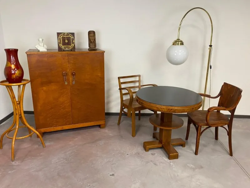 Pamono Large Art Deco Brass Floor Lamp, 1930s