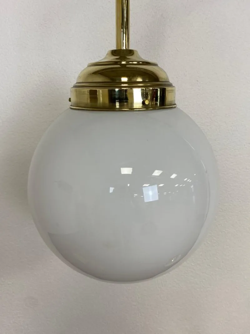 Pamono Large Art Deco Brass Floor Lamp, 1930s