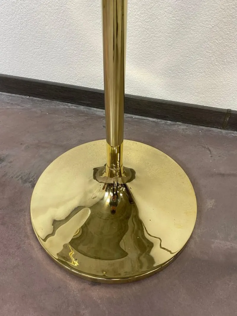 Pamono Large Art Deco Brass Floor Lamp, 1930s