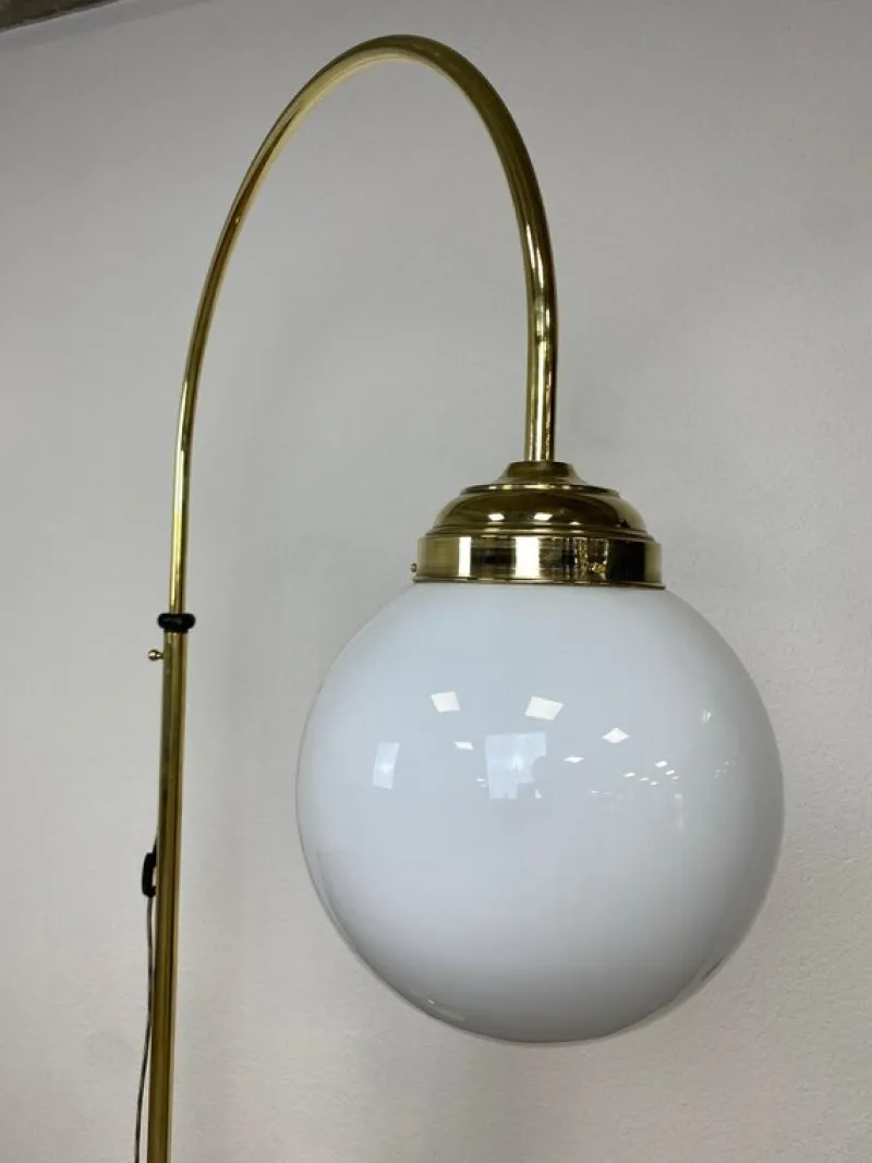 Pamono Large Art Deco Brass Floor Lamp, 1930s