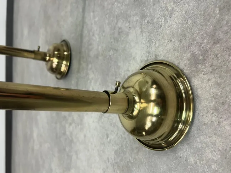 Pamono Large Art Deco Brass Wall Lamp, 1930s> Wall Lights & Sconces