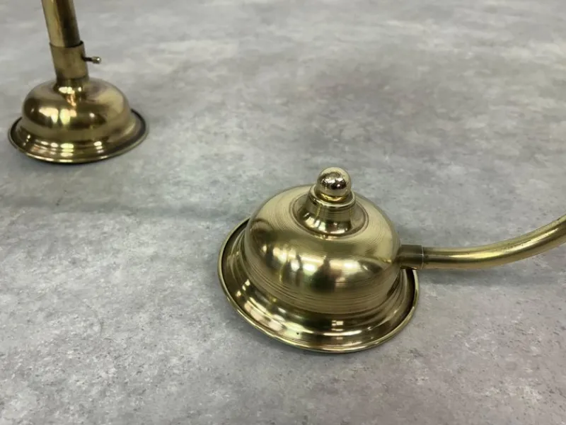 Pamono Large Art Deco Brass Wall Lamp, 1930s> Wall Lights & Sconces