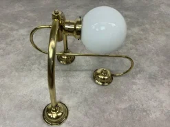 Pamono Large Art Deco Brass Wall Lamp, 1930s><noscript><img width=