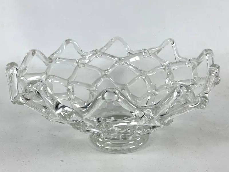 Pamono Large Art Deco Murano Glass Centerpiece from Barovier and Toso, Italy, 1940s> Bowls