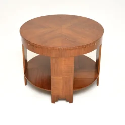 Hot Pamono Large Art Deco Walnut Coffee Table, 1920s