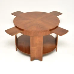 Hot Pamono Large Art Deco Walnut Coffee Table, 1920s