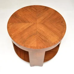 Hot Pamono Large Art Deco Walnut Coffee Table, 1920s