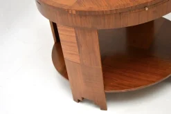 Hot Pamono Large Art Deco Walnut Coffee Table, 1920s