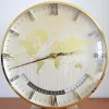 New Pamono Large Art Deco World Time Clock by Heinrich Möller for Kienzle, 1950s