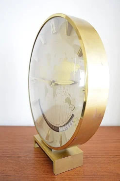 New Pamono Large Art Deco World Time Clock by Heinrich Möller for Kienzle, 1950s