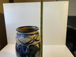 Pamono Large Art Nouveau Danish Hand-Glazed Vase from Danico, 1920s><noscript><img width=