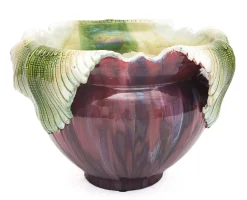 Pamono Large Art Nouveau Majolica Planter, 1890s> Planters And Jardiniere