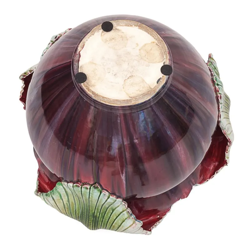 Pamono Large Art Nouveau Majolica Planter, 1890s> Planters And Jardiniere