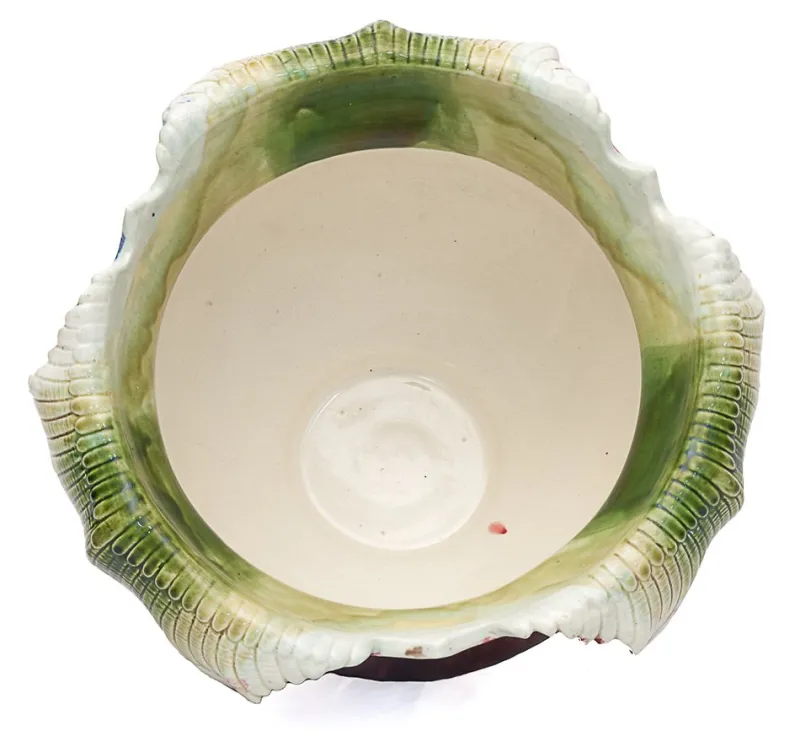 Pamono Large Art Nouveau Majolica Planter, 1890s> Planters And Jardiniere