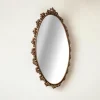 Online Pamono Large Art Nouveau Mirror with Floral Metal Frame, 1890s