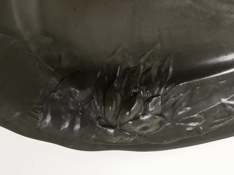 Best Pamono Large Art Nouveau Museum Fish Plate by Hugo Leven for Kayserzinn, 1900s