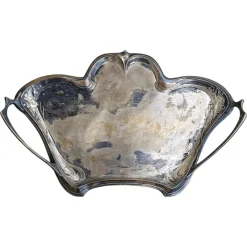 Pamono Large Art Nouveau Silver Plated Waiters Serving Tray from WMF, Germany, 1890s> Trays
