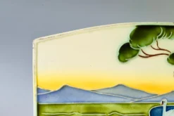 Clearance Pamono Large Art Nouveau Tile by Carl Sigmund Luber for Johann von Schwarz, 1896-1906