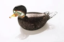 Pamono Large Aventurine Glass Sculpture of a Duck by V. Nason, Murano> Mid-Century