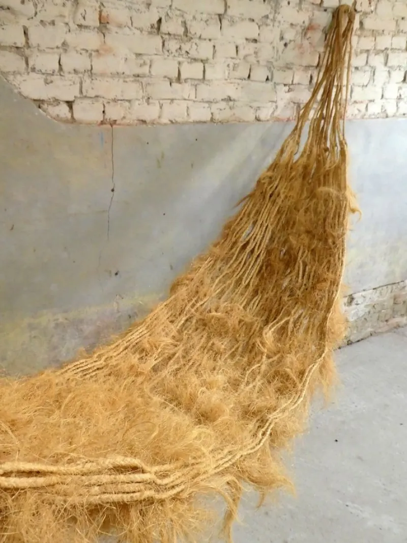 Pamono Large Banana Leaf and Sisal Hammock, 1970s> Garden Seating