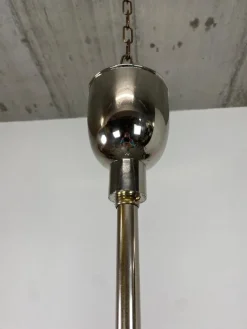New Pamono Large Bauhaus Chandelier and Wall Lamps, 1940s, Set of 3