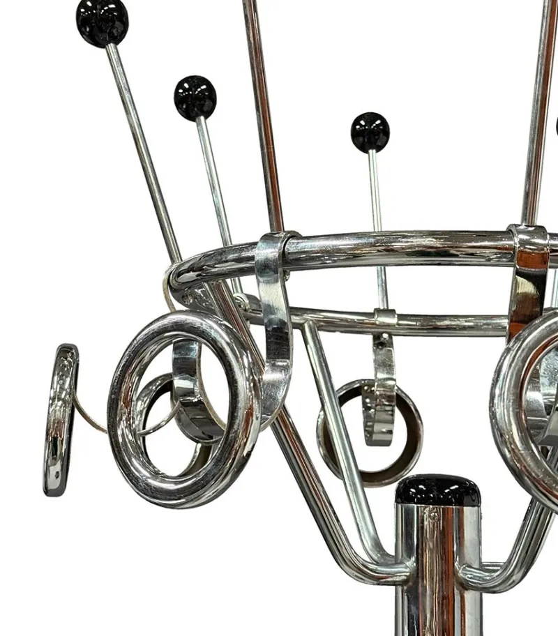 Pamono Large Bauhaus Functionalist Chrome Coat Rack, 1930s> Racks, Hooks & Valets