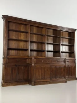 Pamono Large Belgian Library Bookcase, 1960s><noscript><img width=