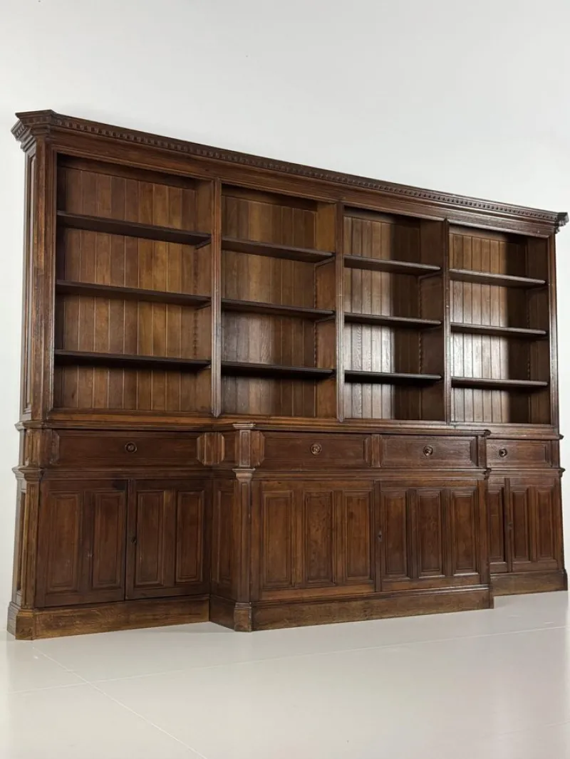 Pamono Large Belgian Library Bookcase, 1960s> Shelves & Wall Units