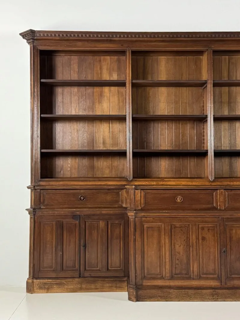 Pamono Large Belgian Library Bookcase, 1960s> Shelves & Wall Units
