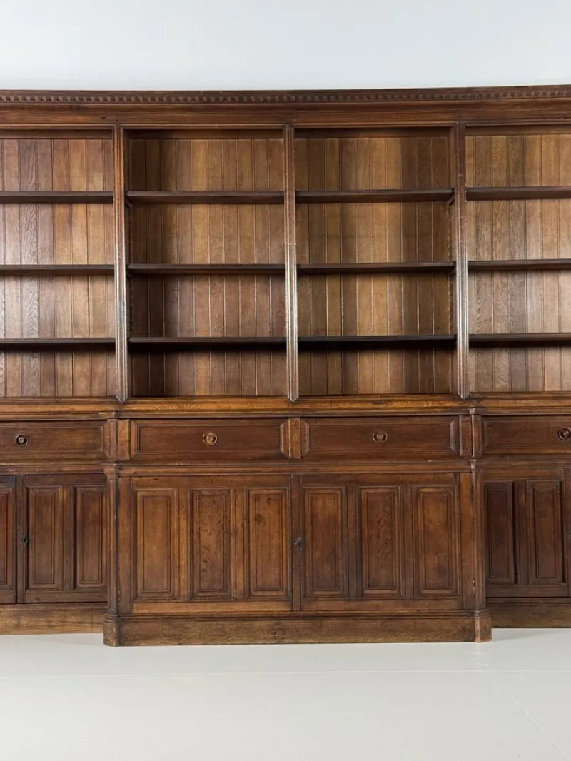 Pamono Large Belgian Library Bookcase, 1960s> Shelves & Wall Units