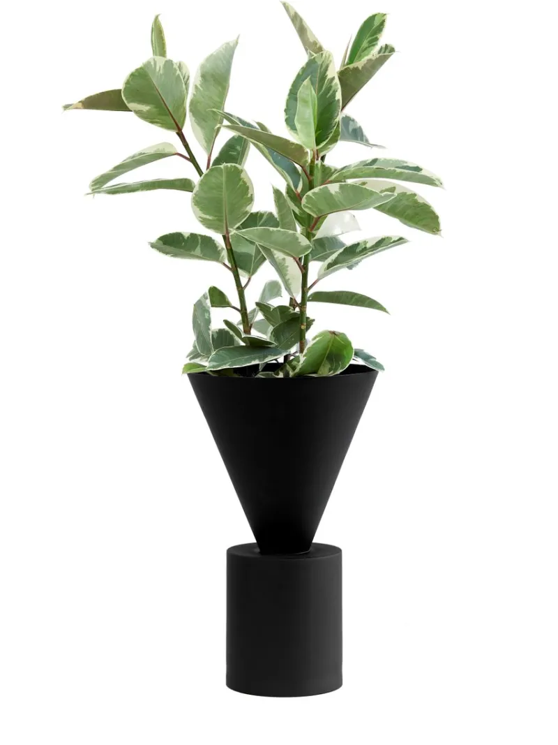 Best Pamono Large Black Ada Planter by Llot Llov