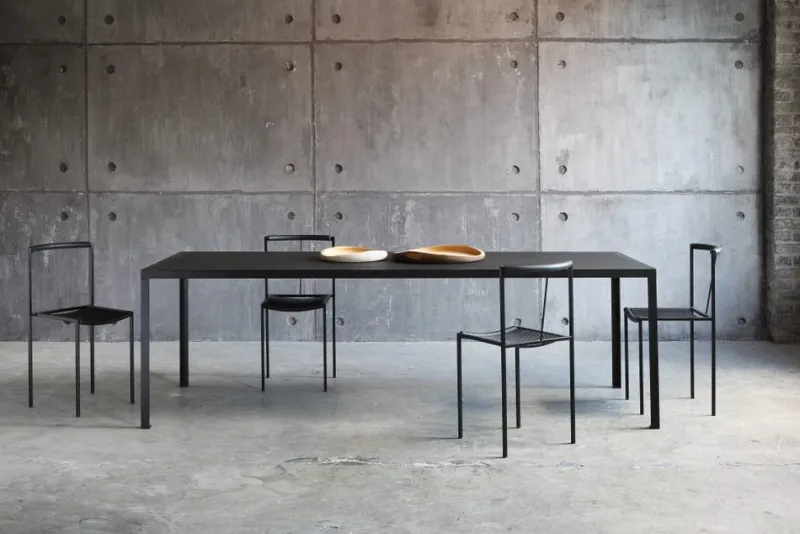 Outlet Pamono Large Black Linoleum TAVOLO Dining Table by Maurizio Peregalli for Zeus