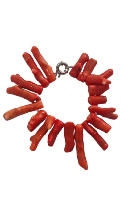 Pamono Large Bracelet with Mediterranean Coral Branches, 1950><noscript><img width=