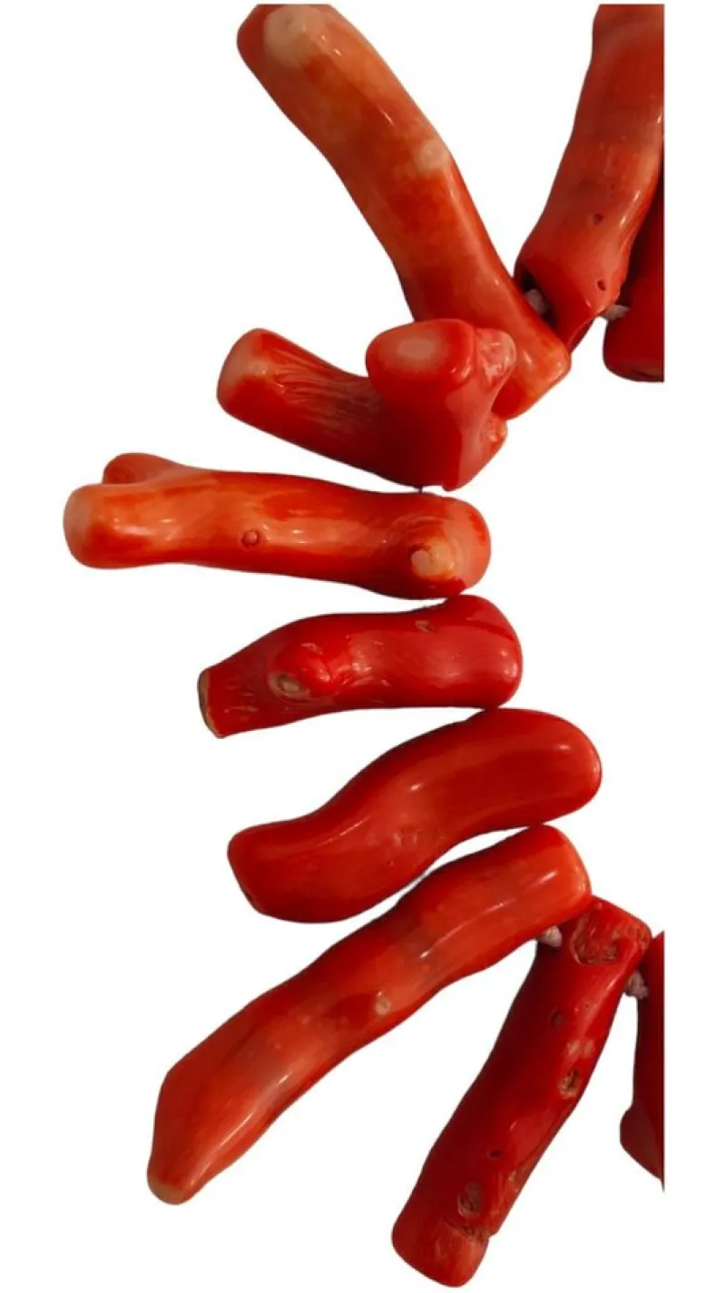 Pamono Large Bracelet with Mediterranean Coral Branches, 1950> Bracelets