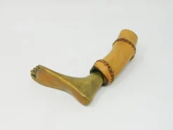 Pamono Large Brass and Bamboo Corkscrew by Carl Auböck for Werkstätte Carl Auböck, 1950s> Cutlery & Serving Utensils