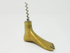 Pamono Large Brass and Bamboo Corkscrew by Carl Auböck for Werkstätte Carl Auböck, 1950s><noscript><img width=