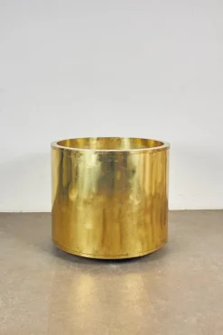 Pamono Large Brass Planter, 1970s> Planters And Jardiniere
