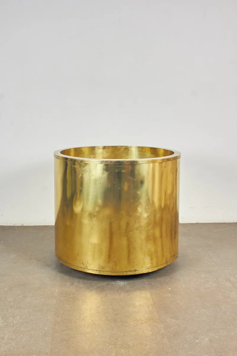 Pamono Large Brass Planter, 1970s> Planters And Jardiniere
