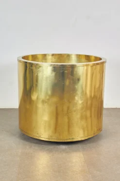 Pamono Large Brass Planter, 1970s><noscript><img width=