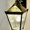 New Pamono Large Brass Wall Hung Lantern, 1950s