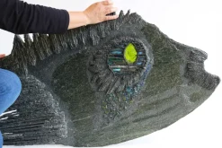 Pamono Large Brutalist Fish Sculpture by Jules De Waele for Pia Manu, 1973><noscript><img width=